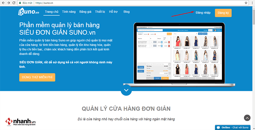 Phần mềm quản lý hàng tồn kho Suno.vn